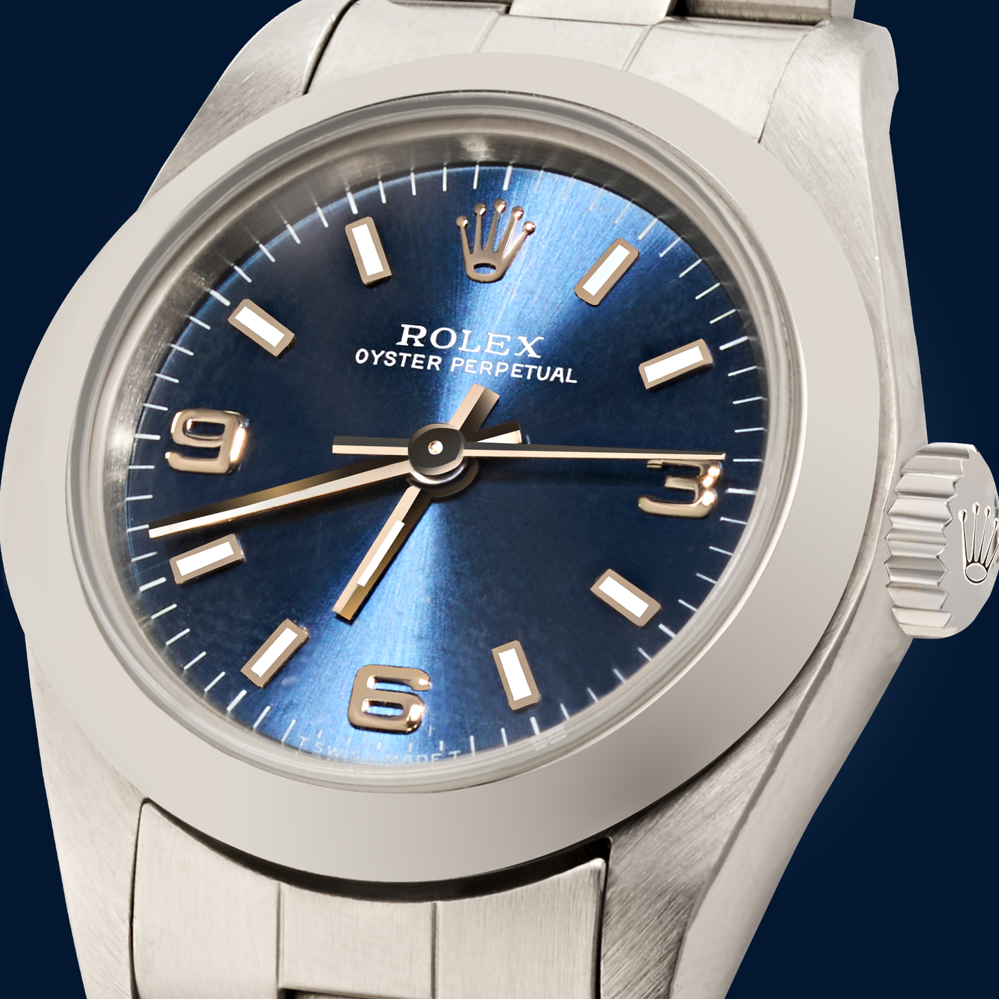 ROLEX PICCOLO Q BLUE