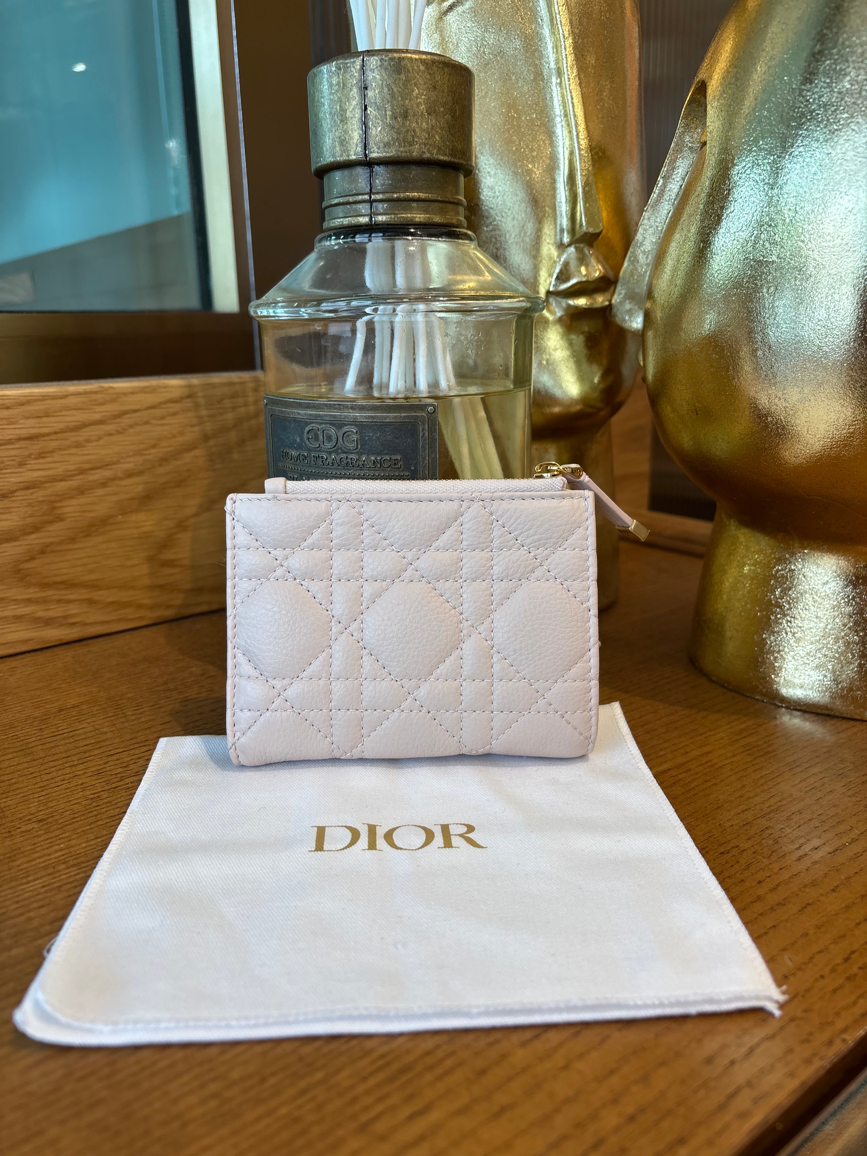 Portafoglio Dior rosa cipria