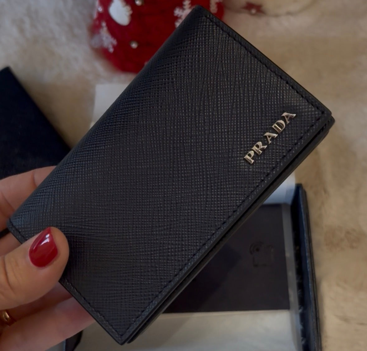 Prada mini portafoglio blu