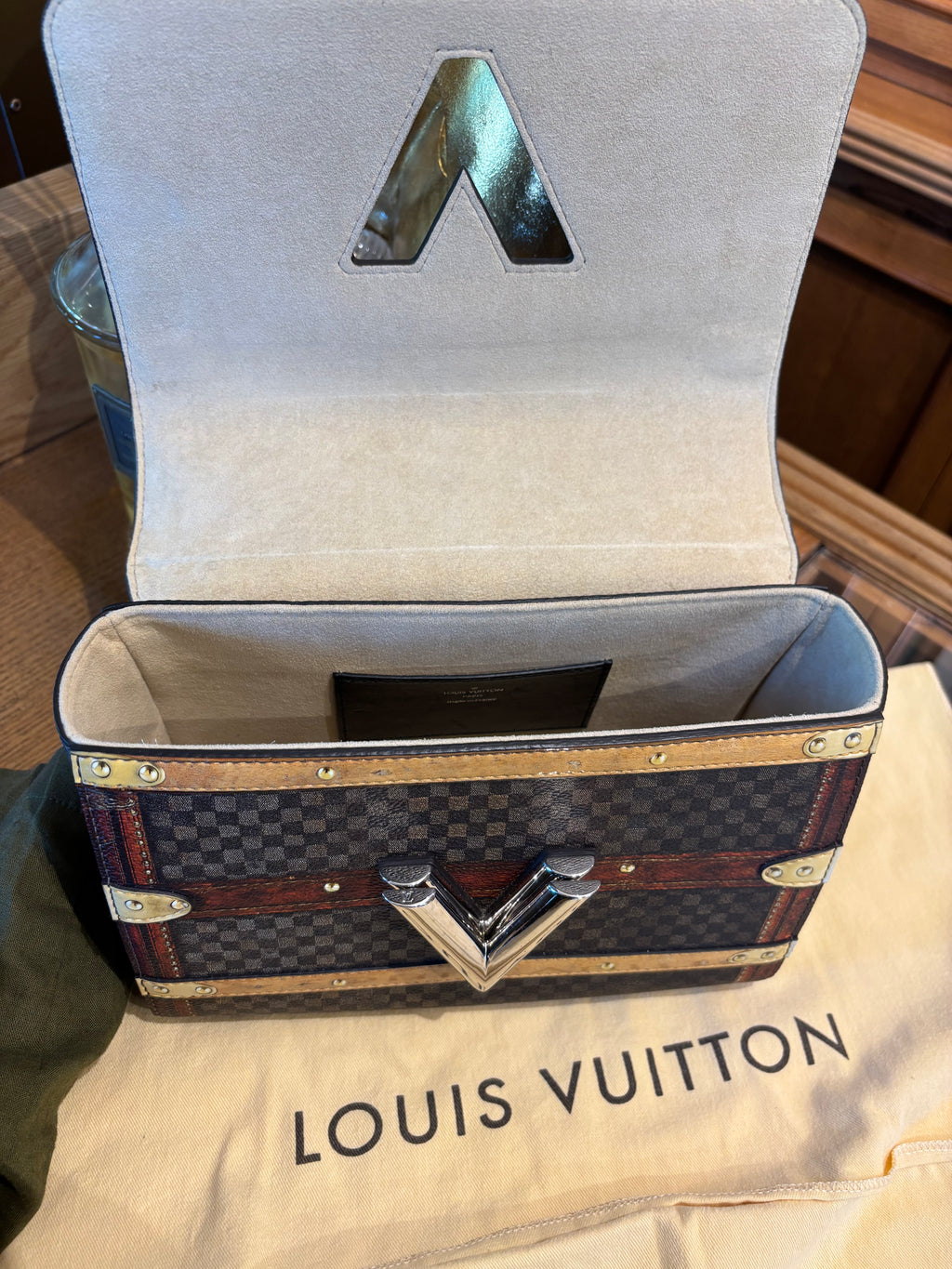 Louis Vuitton Damier Time Trunk Twist.