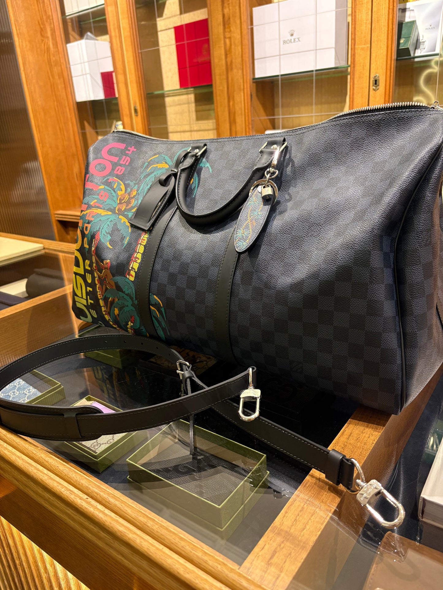 Louis Vuitton keepall 55 limited edition jungle