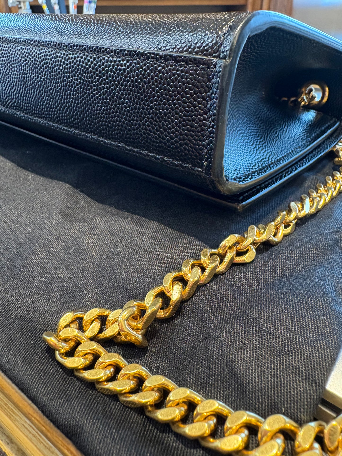 Ysl Kate small nera in minuteria oro full set