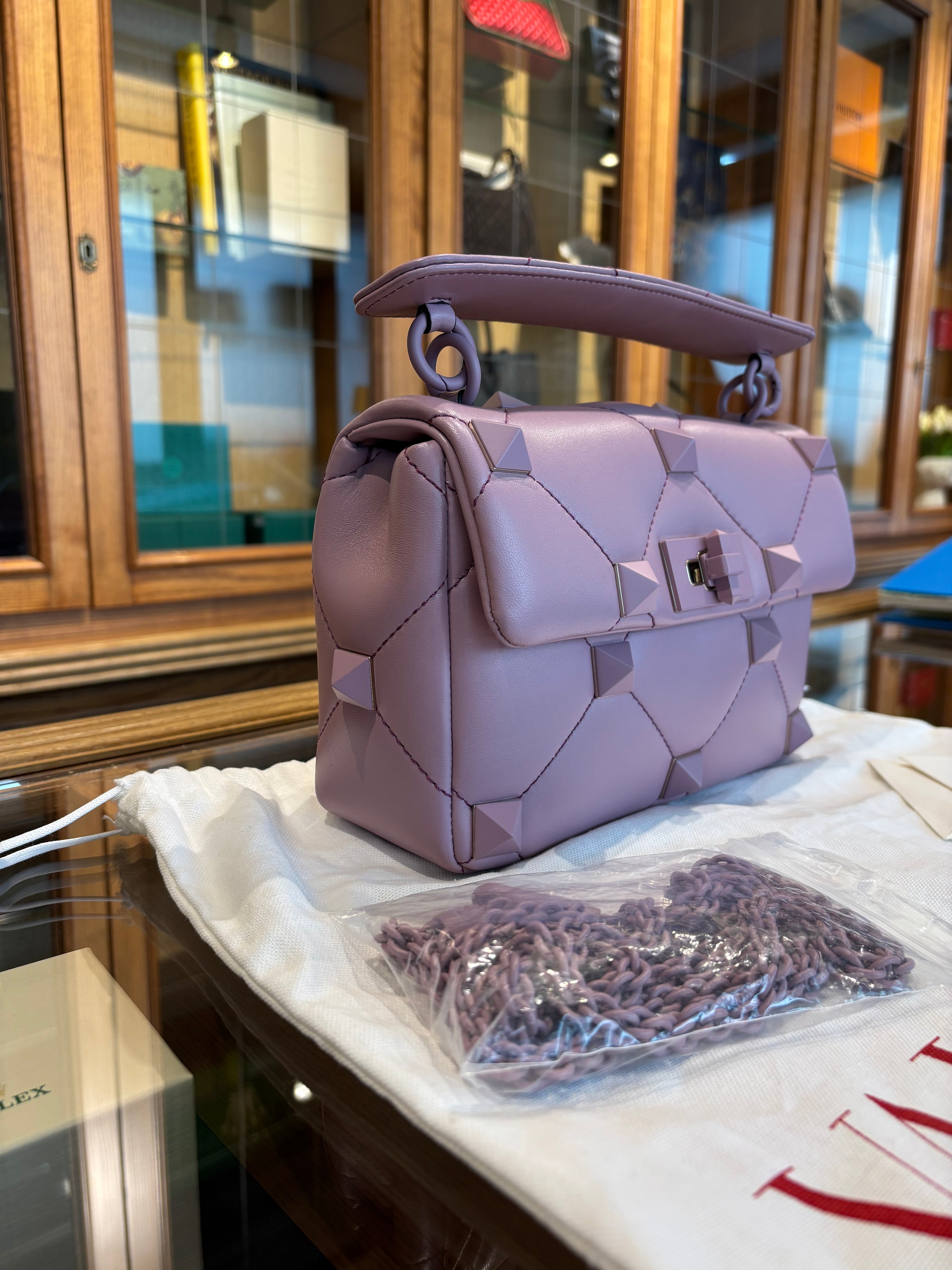 Valentino rockstud rosa/lilla