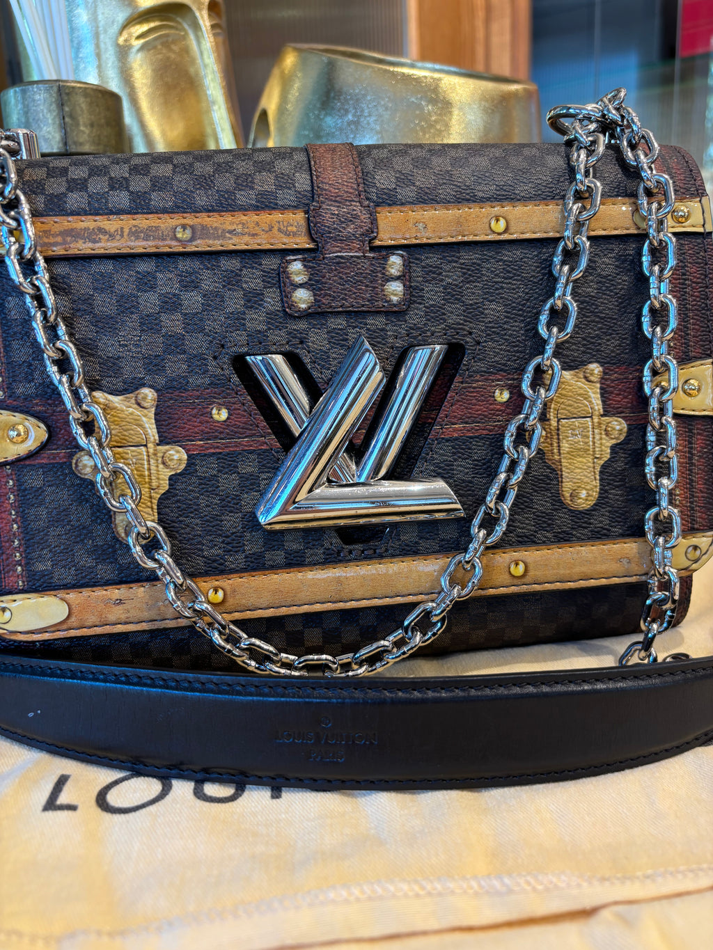 Louis Vuitton Damier Time Trunk Twist.