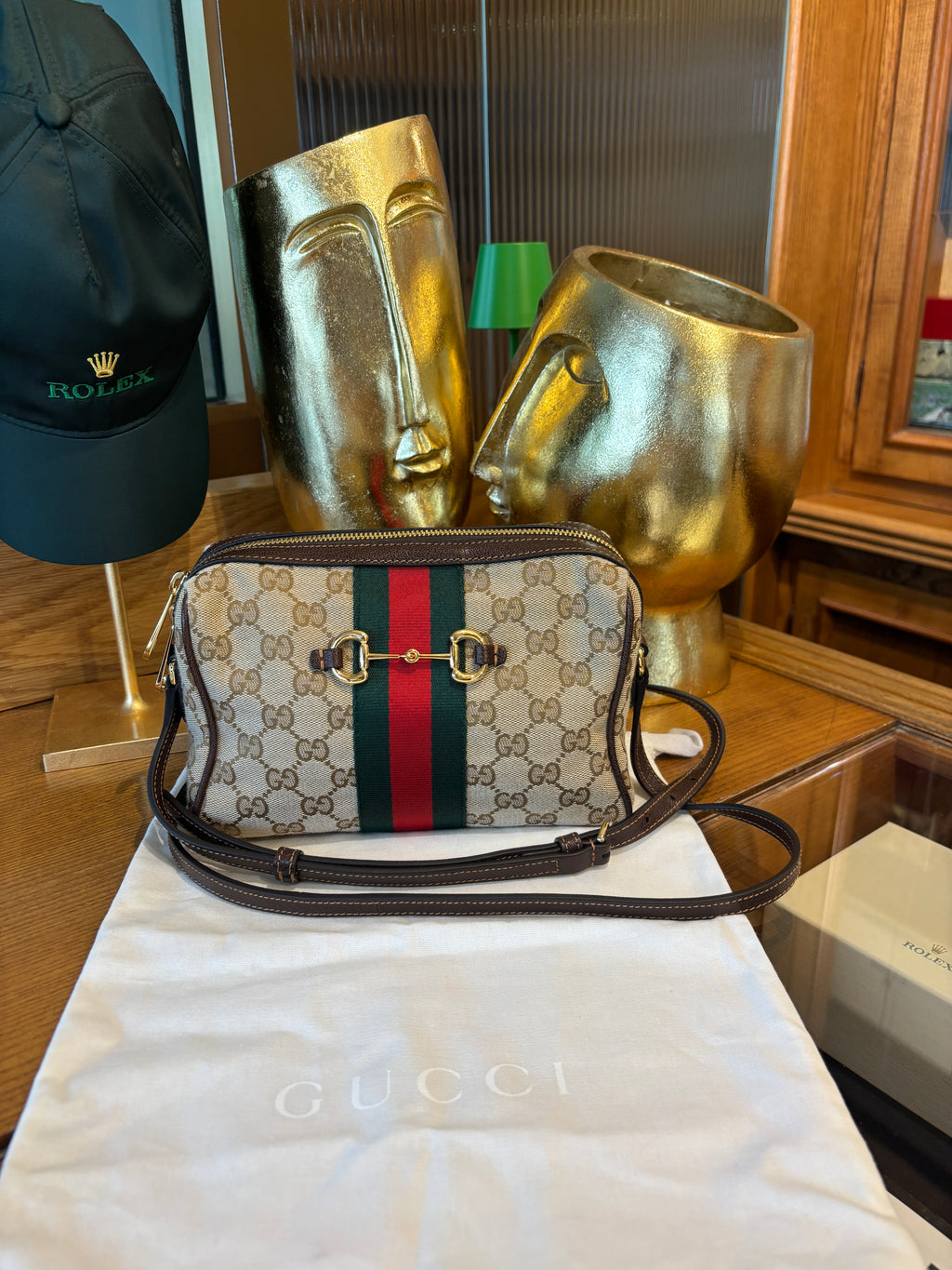 Camera bag Gucci Horsebit Web