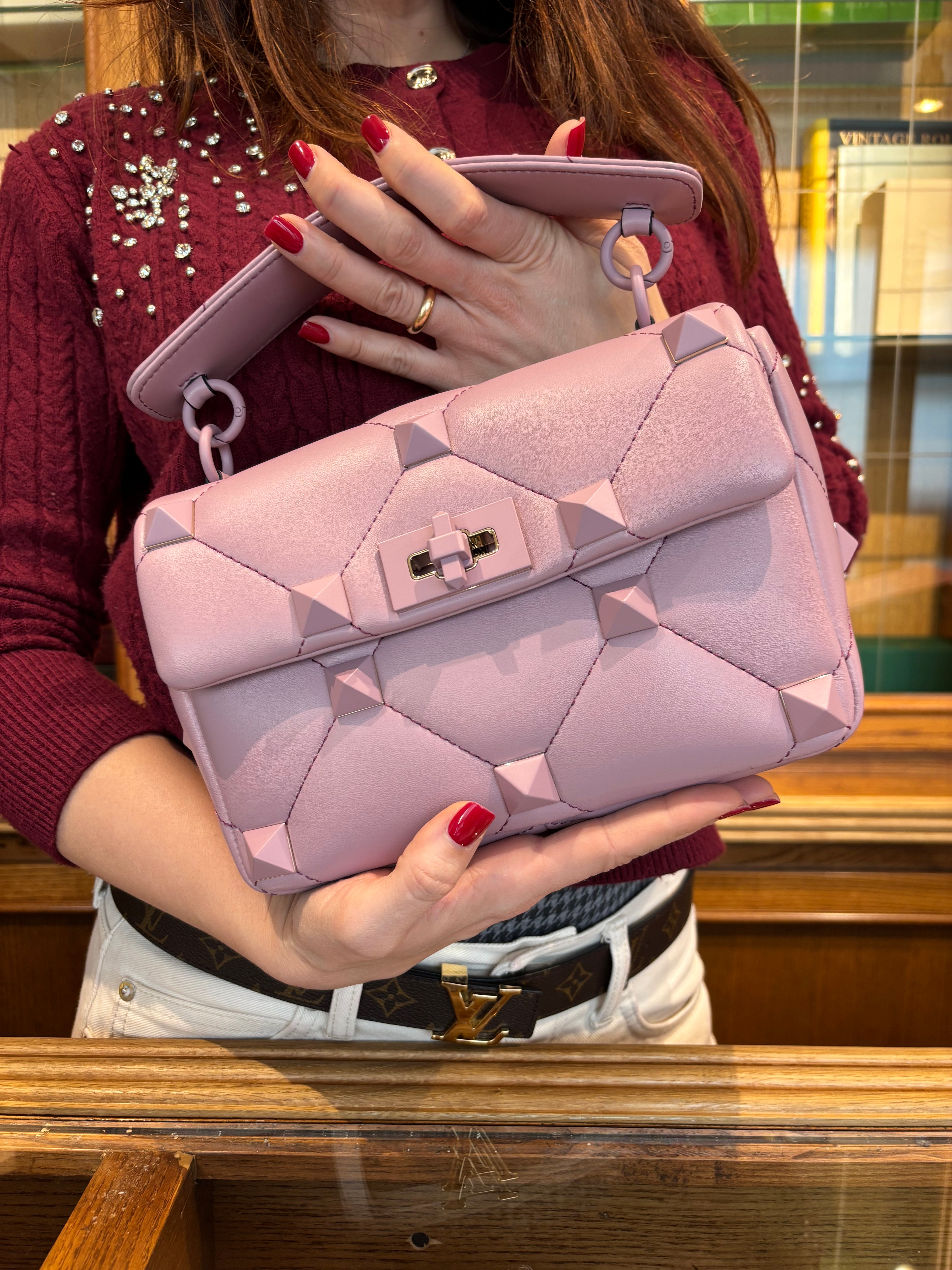 Valentino rockstud rosa/lilla