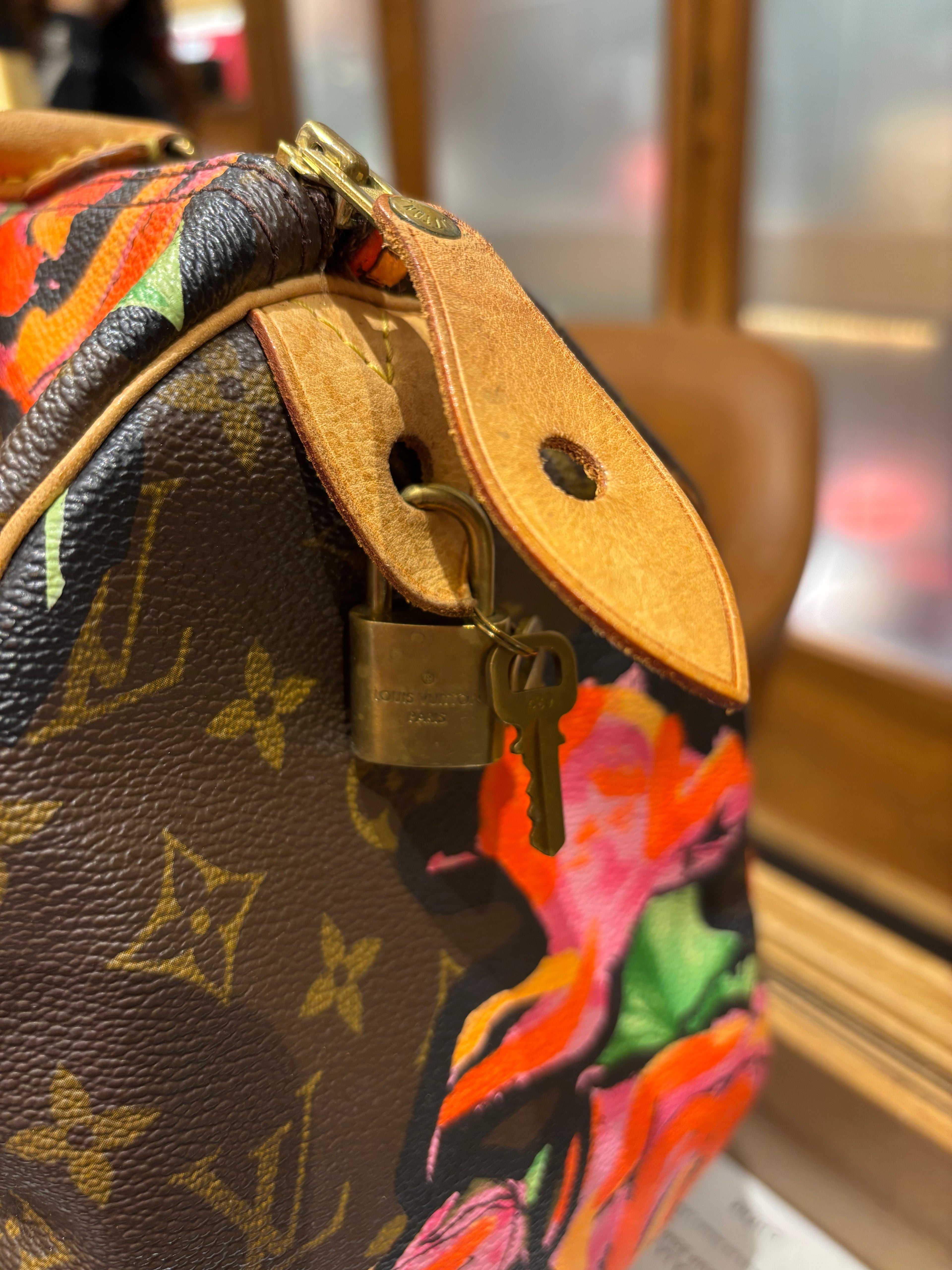 Louis Vuitton Speedy 30 Monogram Roses