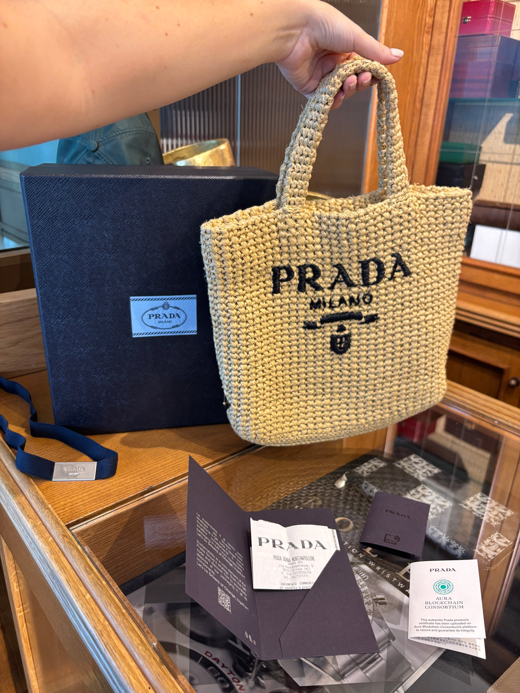 Prada in crochet