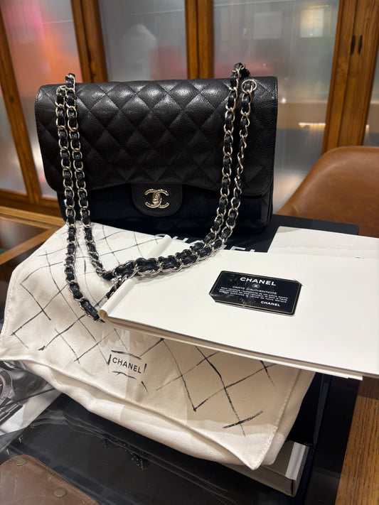 Chanel jumbo minuteria silver