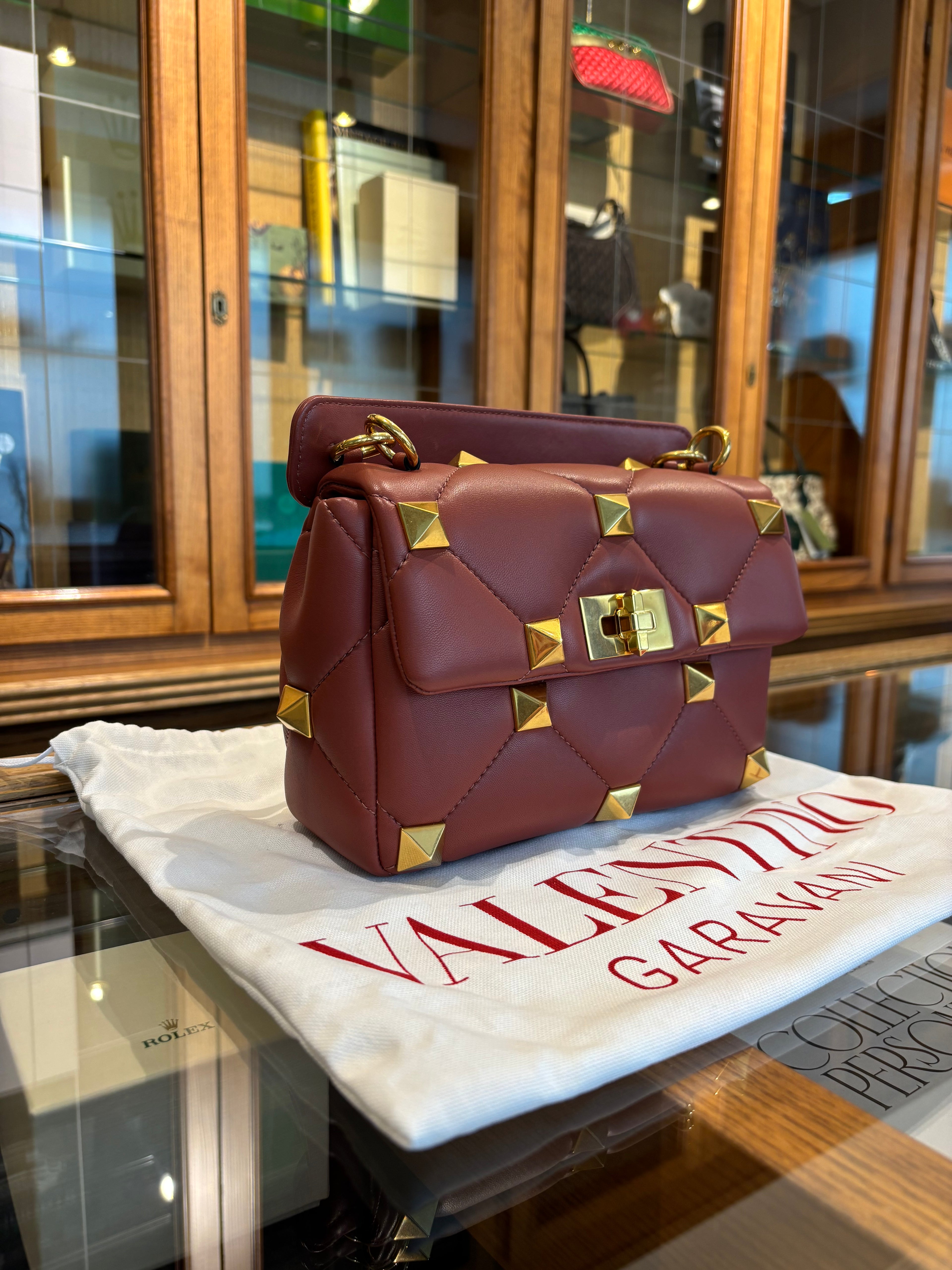 Valentino rockstud color mattone
