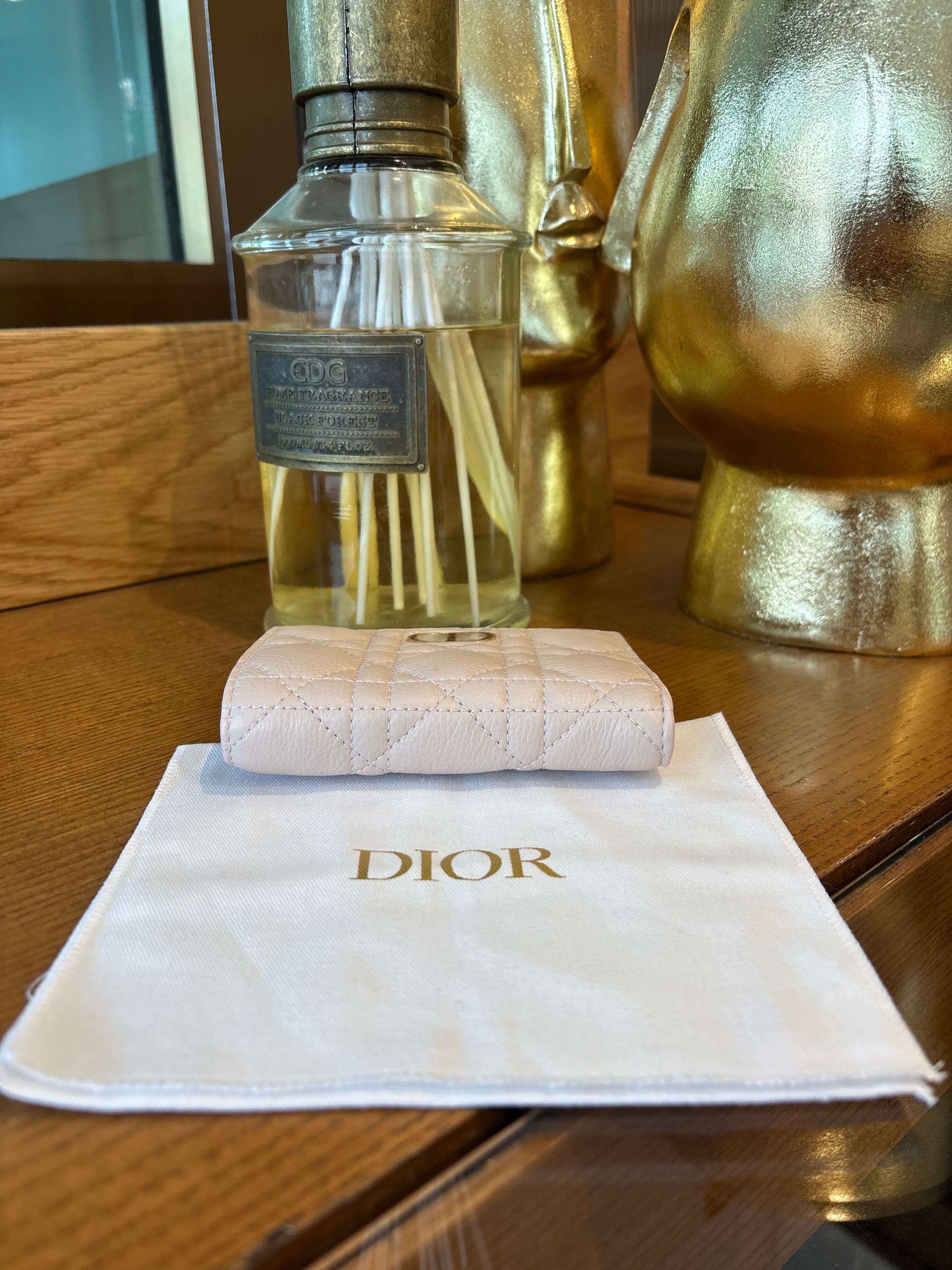 Portafoglio Dior rosa cipria