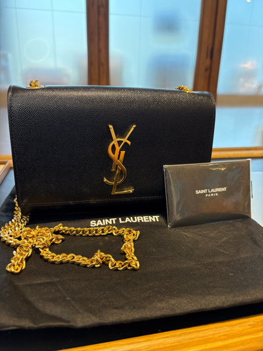Ysl Kate small nera in minuteria oro full set