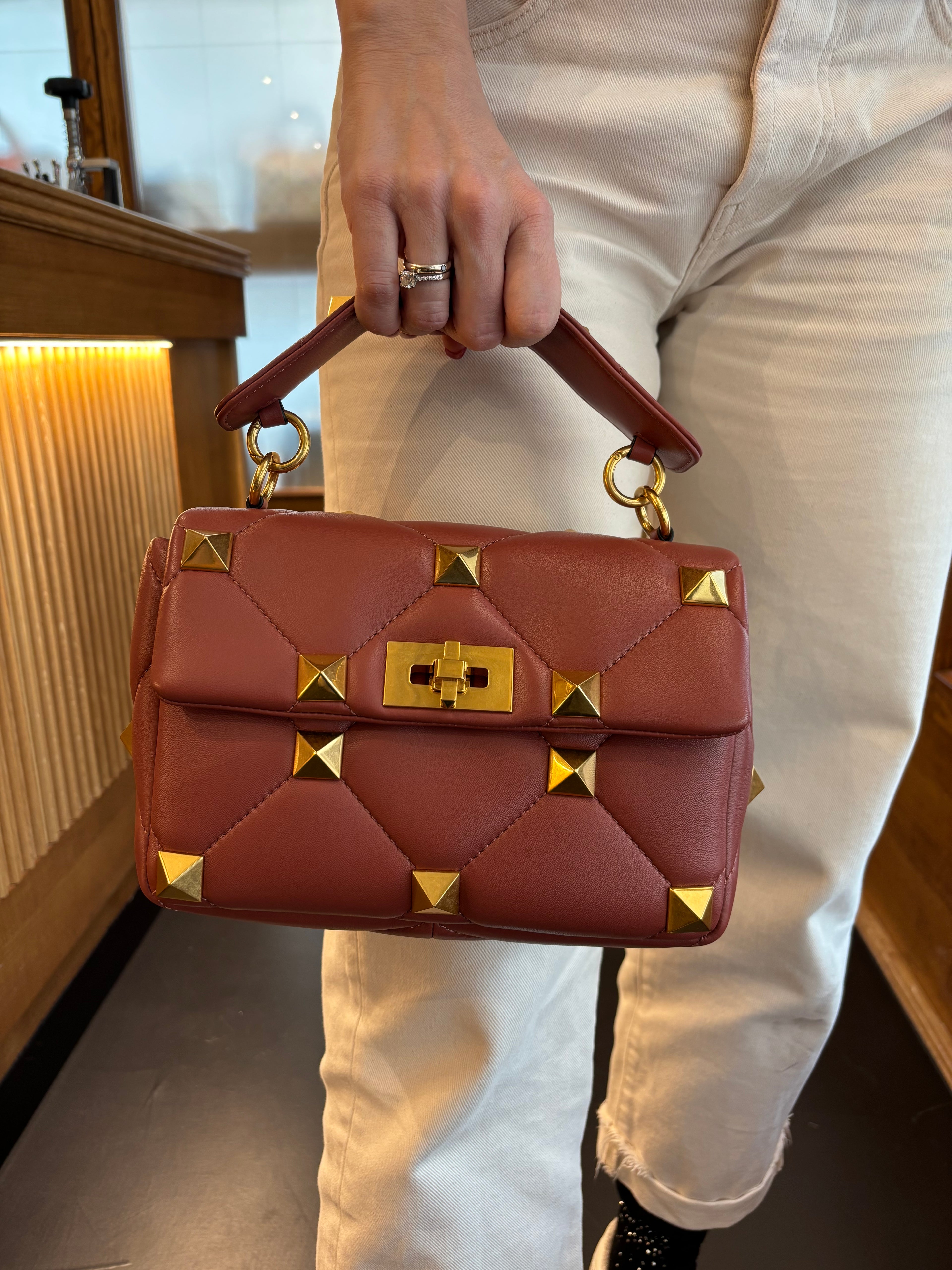 Valentino rockstud color mattone