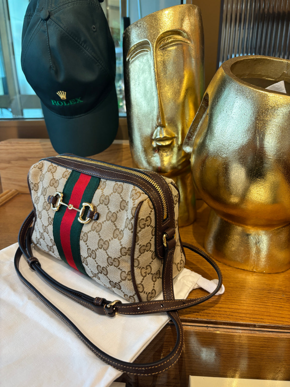 Camera bag Gucci Horsebit Web