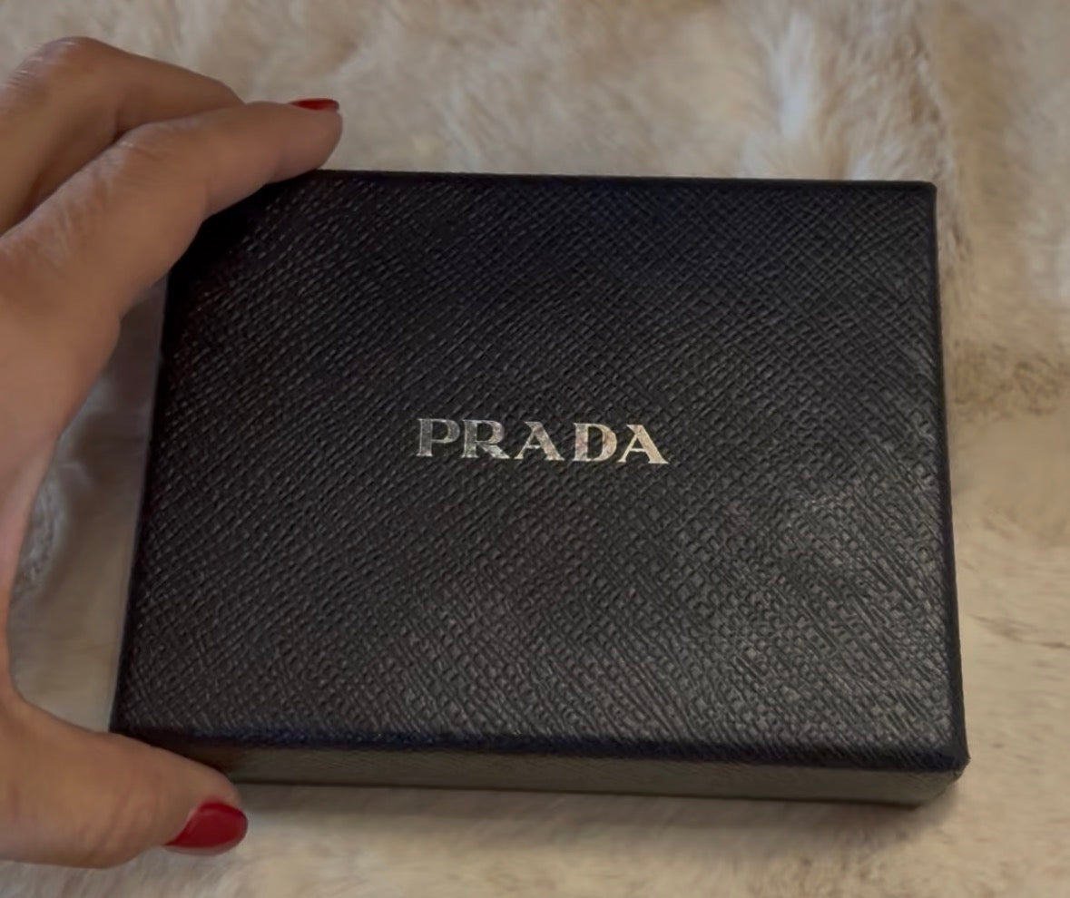Prada mini portafoglio blu