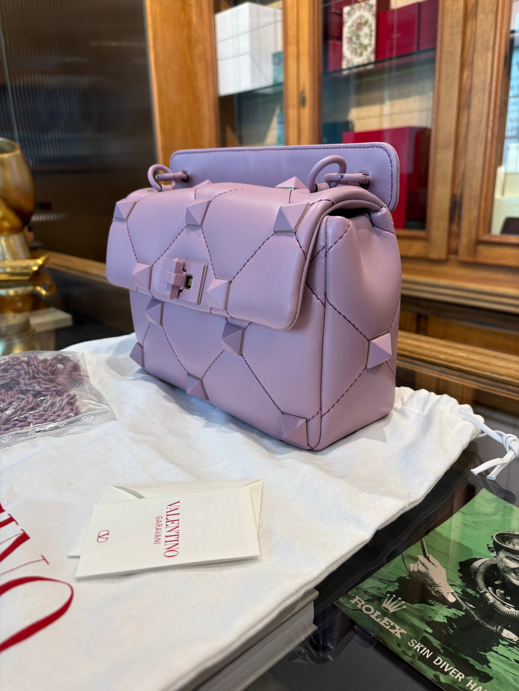 Valentino rockstud rosa/lilla