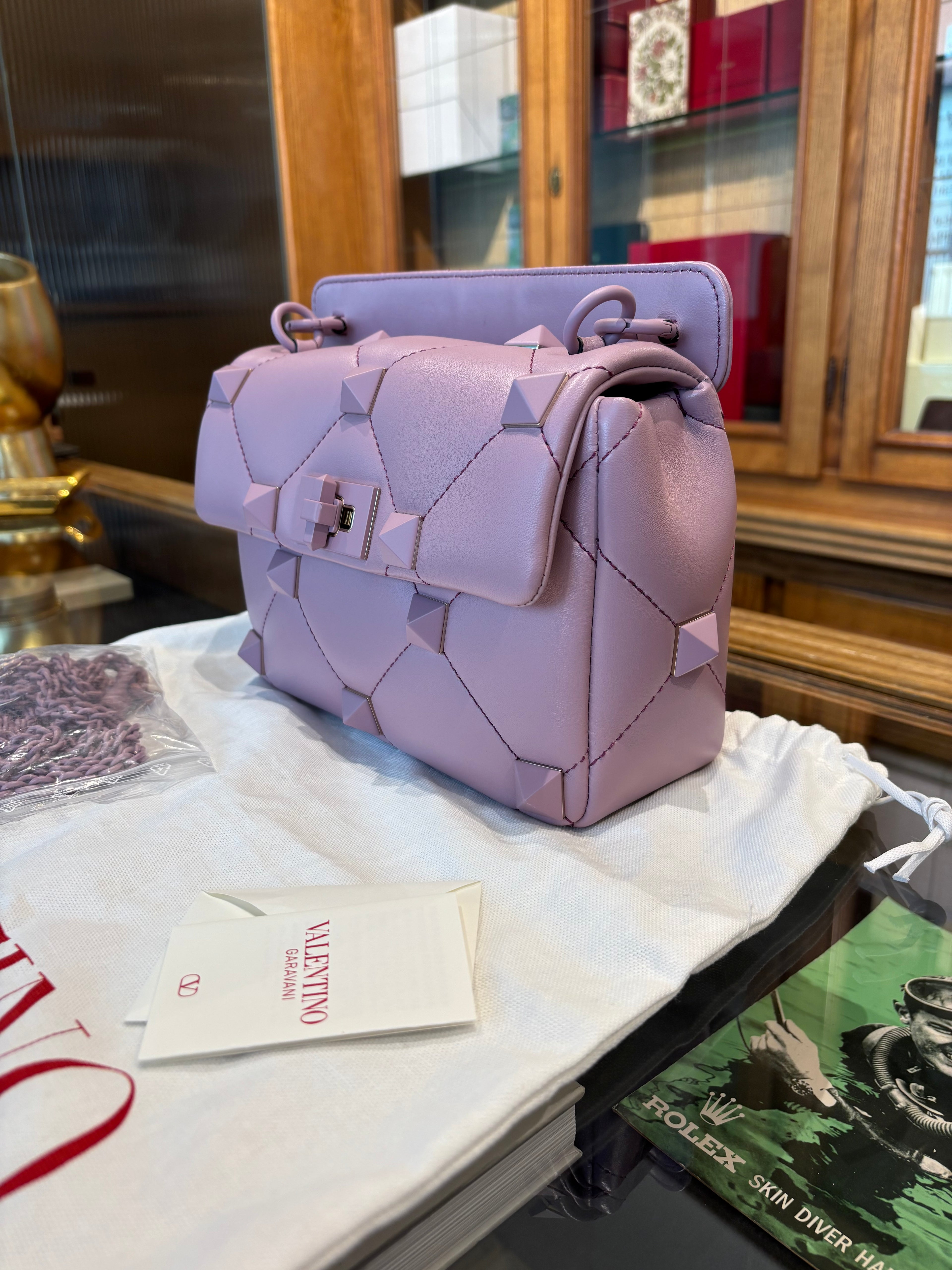 Valentino rockstud rosa/lilla